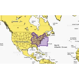 Navionics -kaart + VS Oost