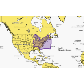 Navionics+ Ost-USA-Karte