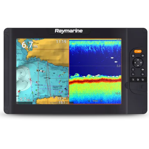 Ecoscandaglio Raymarine Element 12 HV Wi-Fi Trasduttore CHIRP / HYPERVISION HV-100+ Faro Cartografia Europa occidentale